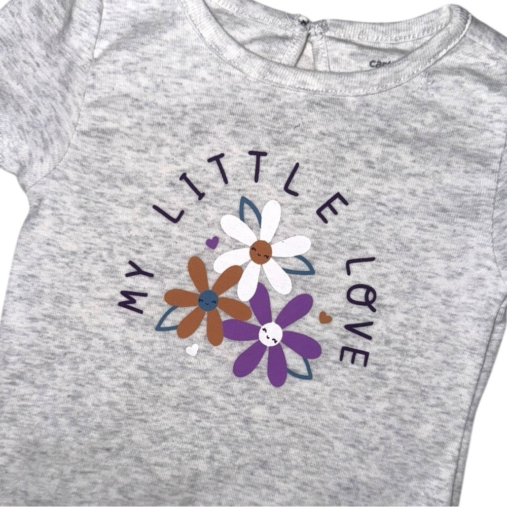 Carter’s Baby Girl 2-Piece Set 18M “My Little Love” Bodysuit & Butterfly NWOT - Picture 3 of 7